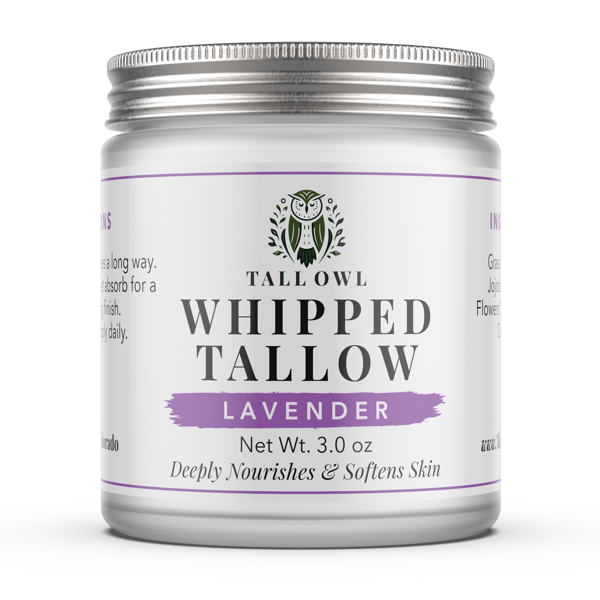 Tall Owl Whipped Tallow Lavender scent