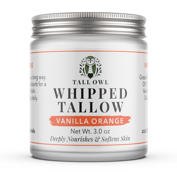 Vanilla Orange Whipped Tallow, 3.0 oz jar