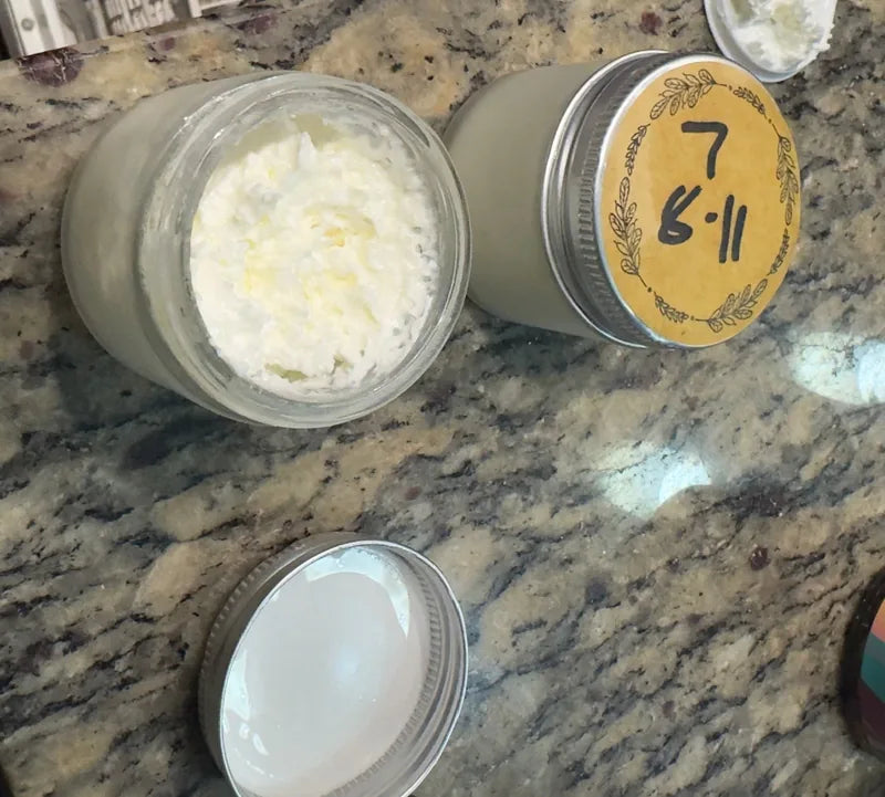 Open jar from an early Tall Owl batch on the kitchen counter